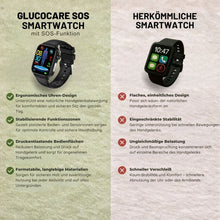 Lade das Bild in den Galerie-Viewer, GlucoCare SOS – Smartwatch mit SOS & Sturzerkennung inkl. Zuckerwerte immer im Blick