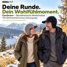 Lade das Bild in den Galerie-Viewer, Fjordwarm – Skandinavische Wintermütze mit Ohrenschutz (Unisex-Einheitsgröße) 2026
