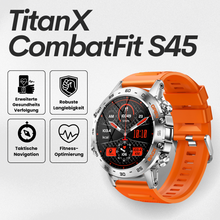 Lade das Bild in den Galerie-Viewer, TitanX CombatFit S45 - unzerstörbare zertifizierte Gesundheitsuhr (2026)

