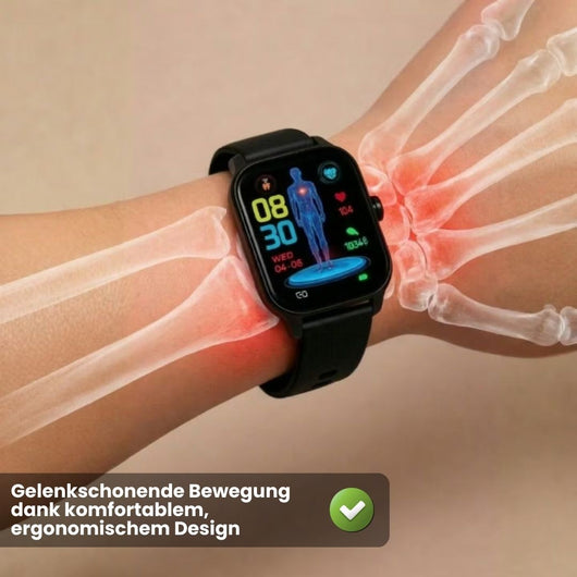 GlucoCare SOS – Smartwatch zur Unterstützung bei Schmerzen mit SOS & Sturzerkennung (2026)