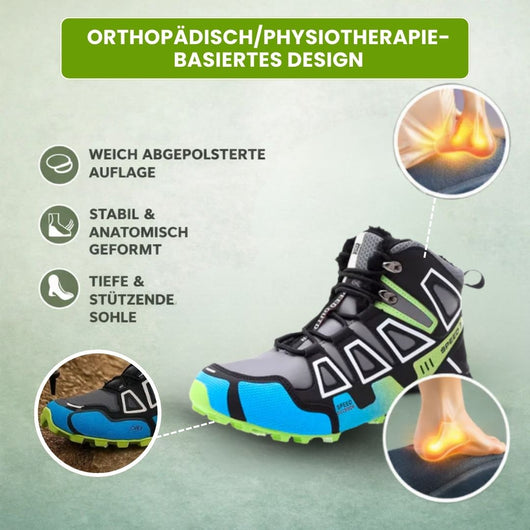 OrthoTrekking Pro - ergonomische & schmerzlindernde Trekking u.-Wanderschuhe