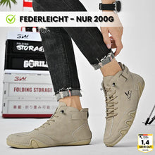 Lade das Bild in den Galerie-Viewer, Alpaka - orthopädische, wasserdichte &amp; rutschfeste Leder-Barfußschuhe
