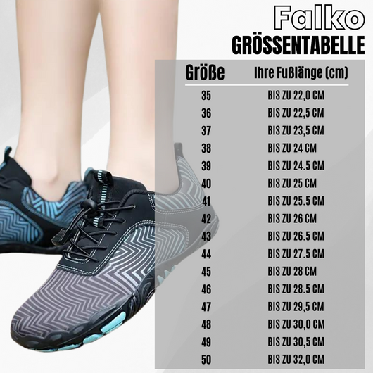 FALKO - ergonomische, schmerzlindernde & wasserabweisende Barfußschuhe