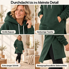 Lade das Bild in den Galerie-Viewer, KuschelLiebe – der extra lange Wohlfühlhoodie | deckenweich, warm &amp; figurschmeichelnd
