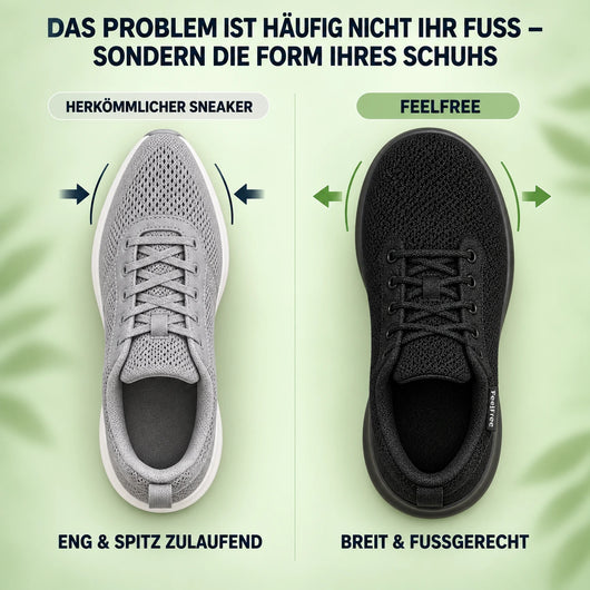 FeelFree – Extra breite Komfort-Sneaker | Entlastung bei Hallux & schmerzenden Füßen