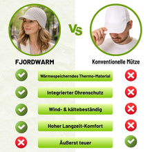 Lade das Bild in den Galerie-Viewer, Fjordwarm – Skandinavische Mütze mit warmem Ohrenschutz
