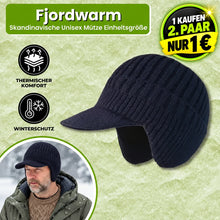 Lade das Bild in den Galerie-Viewer, Fjordwarm – Skandinavische Wintermütze mit Ohrenschutz (Unisex-Einheitsgröße) | 1-€ Aktion
