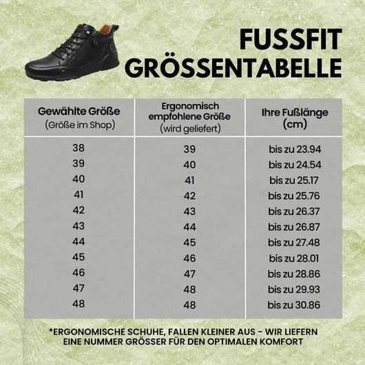 FussFit - ergonomische, schmerzlindernde, rutschfeste Leder-Barfußschuhe