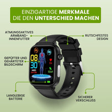 Lade das Bild in den Galerie-Viewer, GlucoCare SOS – Smartwatch mit SOS &amp; Sturzerkennung inkl. Zuckerwerte immer im Blick