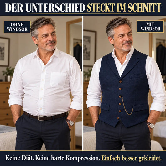 Windsor FormFit – formende Komfortweste für Herren | Elegant & ultrabequem