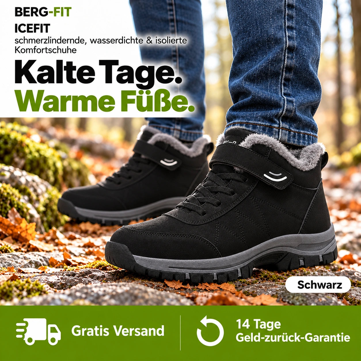 ICEFIT - schmerzlindernde, wasserdichte & isolierte Komfortschuhe 2026