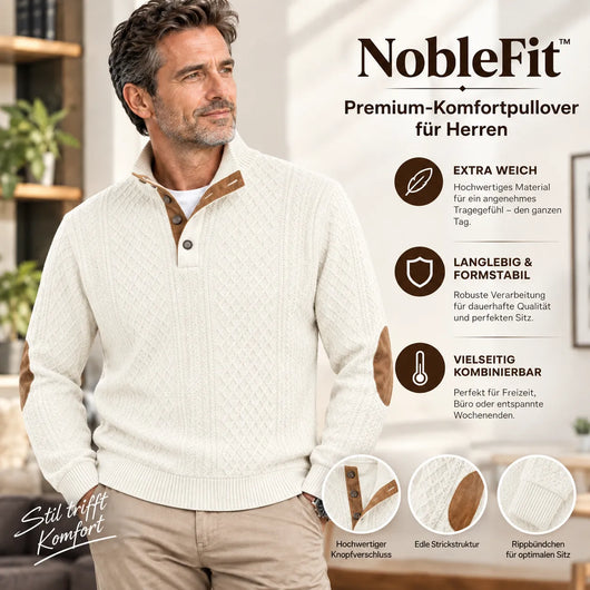 NobleFit– Figurfreundlicher Premium-Komfortpullover für Herren | Ultrabequem & Elegant