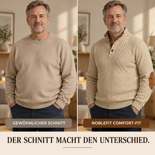 NobleFit– Figurfreundlicher Premium-Komfortpullover für Herren | Ultrabequem & Elegant
