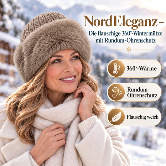 NordEleganz – Die flauschige 360°-Wintermütze mit Rundum-Ohrenschutz