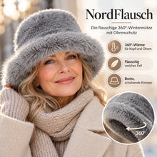 Lade das Bild in den Galerie-Viewer, NordFlausch – Die flauschige 360°-Wintermütze mit Ohrenschutz
