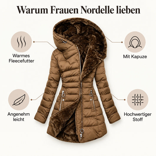 Nordelle – der Wintermantel, der wärmt und der Figur schmeichelt