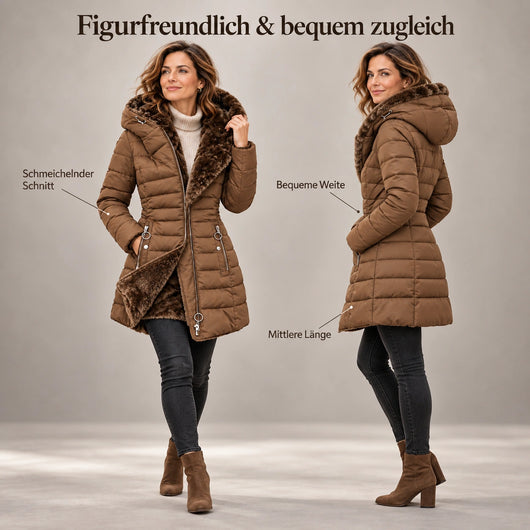 Nordelle – der Wintermantel, der wärmt und der Figur schmeichelt