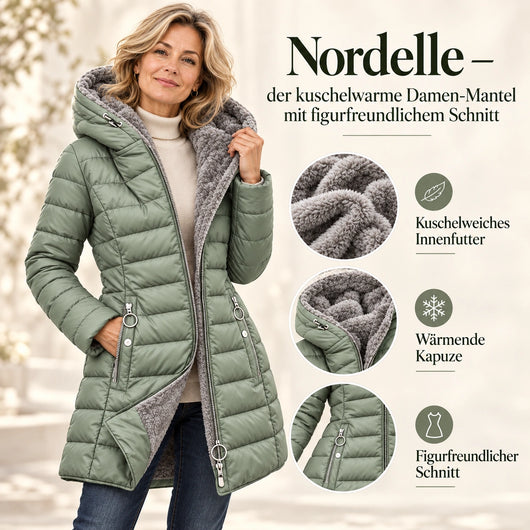 Nordelle – der Wintermantel, der wärmt und der Figur schmeichelt