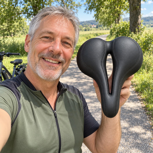 OrthoRide – ergonomischer Fahrradsattel mit Druckentlastungskanal | gegen Taubheit, Sitz- und Steißbeinschmerzen