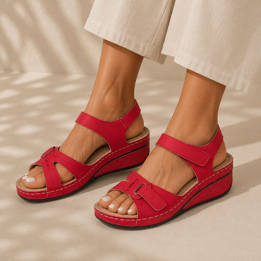 OrthoLine - Schmerzlinderne Komfort-Sandalen | Ergonomisches Fußbett · Rutschfest · Federleicht