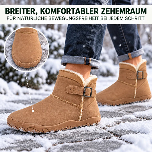 ThermoHug – Schmerzlindernder Barfuß-Winterstiefel mit breiter Zehenbox