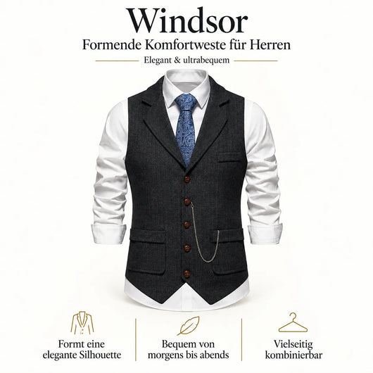 Windsor FormFit – formende Komfortweste für Herren | Elegant & ultrabequem