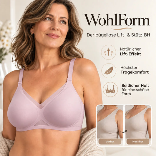 WohlForm - Der bügellose 4-Zonen-Push Up-BH für bessere Haltung