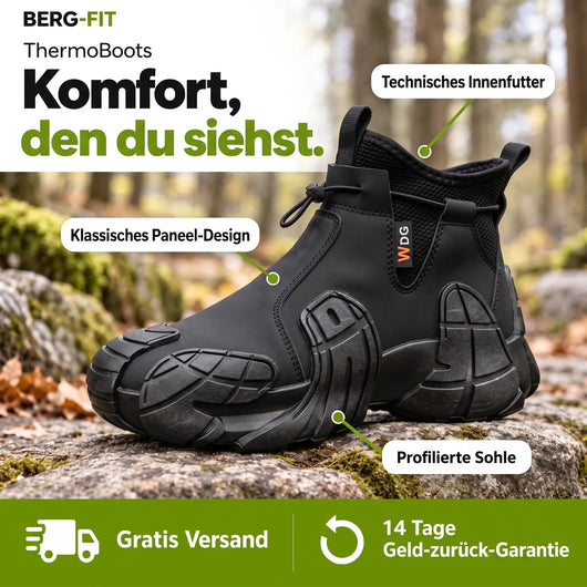 ThermoBoots – Wasserdichte Allwetter-Ganzjahresstiefel | Rutschfest & Schmerzlindernd
