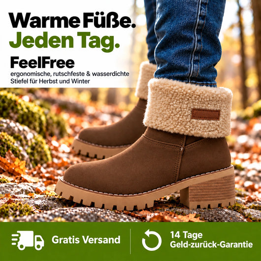 FeelFree - ergonomische, rutschfeste & wasserdichte Stiefel für Herbst und Winter 2026